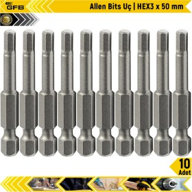 Resim Gfb Allen Bits Uç Hex3 x 50 mm 10 Adet 