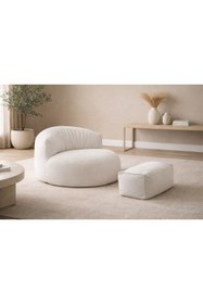 Resim PATARA HOME Mila Modell Puff & Armut Koltuk 2'li Relax Koltuk 