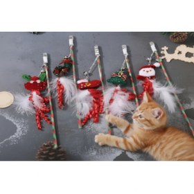 Resim Eco Lounge Yılbaşı Temalı Zilli Kedi Oyun Oltası 