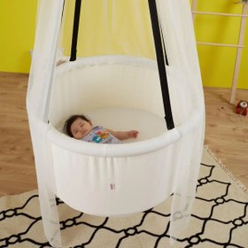 Resim Cibinlikli Sepet Salıncak - Beyaz 