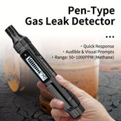 Resim AICEVOOS Combustible Gaz Sızıntı Dedektörü Alarmı Sesli ve Görsel Uyarılar ile - Yüksek Hassasiyet, Dijital Ekran, Pil ile Çalışır, Metan, Doğal Gaz Testi için - Tüm Alev Alabilen Gazlar için İdeal, Bağlı Test Öğesi | Dijital Ekran Cihazı | Görsel Göstergesi 