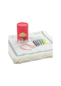 Resim Çocuklara Özel Yıkanabilir Boyamalı Seccade Seti Kırmızı 