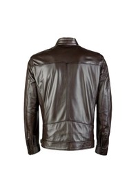 Resim Tamer Tanca Erkek Hakiki Deri Kahverengi Deri Mont 974 Tt-01 Erk Derımont Y23 Fındık Dr Koyu Kahverengi 