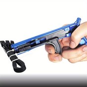 Resim 1 adet TG-100 Otomatik Germe, Sıkma ve Kesme Aracı Makinesi Naylon Kablo Bağı Özel Pense Evde Kullanılan El Aletleri 