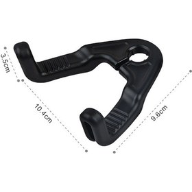 Resim 1 Çift Gizli Araba Kafalık Depolama Kancaları Araba Koltuğu Kancası Siyah 