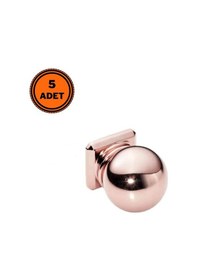 Resim 5 Adet Doğanlar Al-243 Mobilya Kulp Tek Vidalı Düğme Süper Rose Bronz 