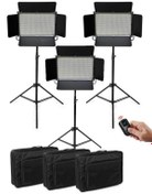 Resim Gdx CF-Led 2020W 3'lü Sürekli Video Panel Led Işık Seti 