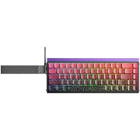 Resim Aula Hero 68 He Manyetik Klavye Rapid Trigger Dragon King Switch 8000hz Rgb Neon Tkl Hot Swap Oyuncu Klavyesi Kırmızı 