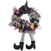 Resim Suntek Cadılar Bayramınız Kutlu Olsun Çelenk Şapkalı Bacak " 