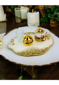 Resim Spark Söz Damat Kahve Tepsisi Bronz Bronz 
