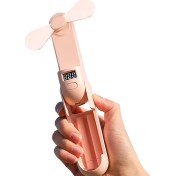 Resim Foyou LED Ekran ile El Fan Katlanabilir Taşınabilir Mini Foyou LED Ekran ile El Fan Katlanabilir Taşınabilir Mini (Yurt Dışından) 