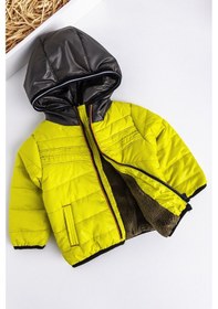 Resim Baby&Kids Kapüşonlu İçi Peluş Astarlı Erkek Çocuk Mont 001 