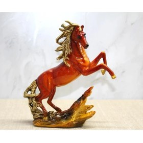 Resim Polyester Şahlanmış At Figürü ALK4590 