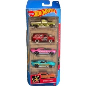 Resim Hot Wheels 1806 Hot Wheels Beşli Araba Seti Hw Flames HTV47 