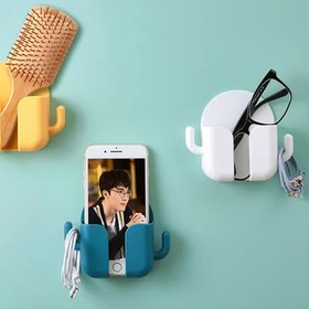 Resim Riddex Yapışkanlı Duvara Monte Kumanda Aksesuar Telefon Tutucu Şarj Standı Yatak Ucu Düzenleyici Organizer 