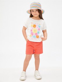 Resim Koton Kız Bebek Ekru T-Shirt 3SMG10093AK 