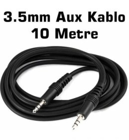 Resim Boblov 10M Aux Kablo 3.5 mm Erkek Erkek Stereo 10 Metre Ses Kablosu 