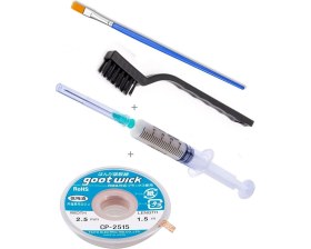 Resim MHM Notebook Bilgisayar/ Cep Telefon Anakart ve Entegre Lehim Toplama Sökme Temizleme Tamir Seti Hnfhff 