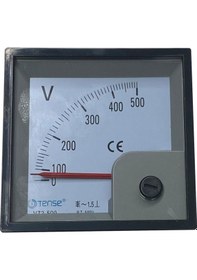 Resim 72x72mm 500V Analog Voltmetre 