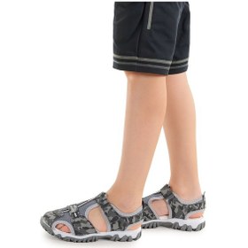 Resim Kiko Kids Erkek Çocuk Sandalet Arz 2399 Gri Kamuflaj Gri 