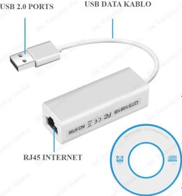 Resim Lan Ağ Adaptörü USB to RJ45 Ethernet Çevirici Kablo 