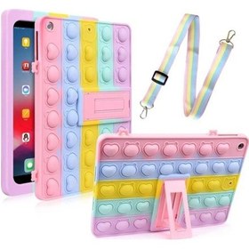 Resim Apple Uyumlu iPad Air - 5 9.7" Kablosuz Bluetooth Şarj Edilebilir Katlanabilir Taşınabilir Klavye 