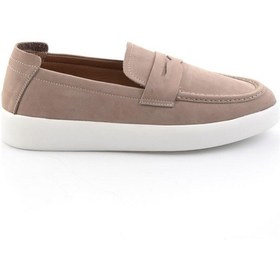 Resim Bambi Kum Hakiki Deri Erkek Loafer Ayakkabı E01396304501 Kum 