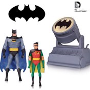 Resim Batman Animated Series Batman & Robin & Batsignal Figure Set 