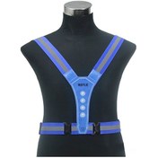 Resim Qingmipy Mavi Esnek 4 Led Işıklı Yansıtıcı Yelek - Spor Ve Açık Hava Aktiviteleri İçin Güvenlik Vesti Çok Renkli 