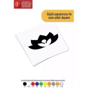 Resim Orkide Çiçeği - Araç, Oto, Laptop, Duvar Uyumlu Sticker 50 30 Cm 