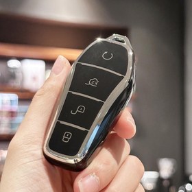 Resim BYD Atto 3 Han EV Dolphin Uzaktan Kumanda için TPU Anahtar Kapağı Kılıfı - Koruyucu Otomobil Anahtar Aksesuarı 