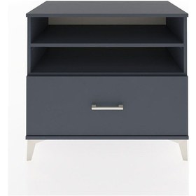 Resim Hyperion Şifonyer 2 Raflı Tek Çekmeceli 88x44x80 Antrasit-antrasit Antrasit 