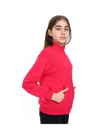 Resim Toontoy Kız Çocuk Nakışlı Hırka Koyu Fuşya 