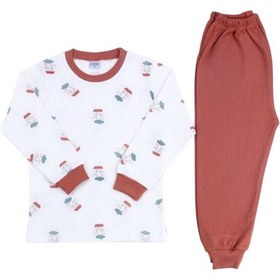 Resim Sebi Bebe Paraşüt Pijama Takım 9159 Kiremit 