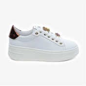 Resim Greyder 59273 Beyaz Bronz Hakiki Deri Kadın Sneaker Ayakkabı 