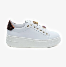 Resim Greyder 59273 Beyaz Bronz Hakiki Deri Kadın Sneaker Ayakkabı 