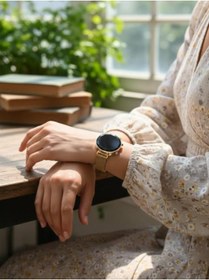 Resim Hilalin Dünyası Çelik Ayarlanabilir Gold Renk Mıknatıslı Kordon Dijital Saat 