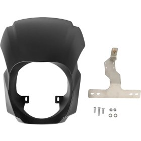 Resim Sanning Motosiklet Mat Siyah Ön Far Fairing Kapak Maskesi Softail Breakout Fxbrs 114 Fxbr 107 2018-2022 (Yurt Dışından) 