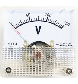 Resim 0-150V Ac Analog Voltmetre, Voltaj Ölçüm Paneli, Hassas Elektrik Ölçüm Cihazı 