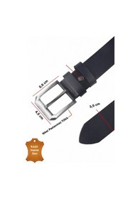 Resim Deepsea Lacivert Hakiki Deri Spor Erkek Kemer 3,5 Cm Genişlik, Şık Ve Dayanıklı 2502634 Lacivert 