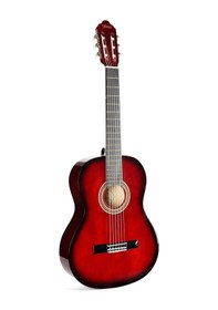 Resim Valencia Vc104trds Klasik Gitar 4/4 Kırmızı Sunburst Sap Çelikli - Canlı Renk - Başlangıç 
