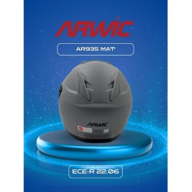 Resim Arwic Kask Çene Açılır AR935 Mat Gri 