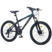 Resim Corelli Felix 2.2 - 12'' Kadro 24 Jant Dağ Bisikleti - Siyah Turkuaz / Gri Siyah Turkuaz / Gri 