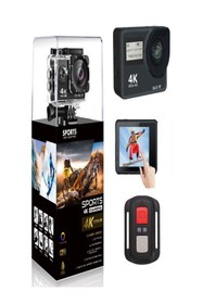 Resim Angel Eye Ultra HD 4K Aksiyon Kamerası 30 m Su Geçirmez 170 Derece Geniş Açı Siyah Renk 