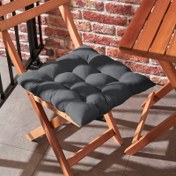 Resim Nuvomon Petek Sandalye Minderi - Antrasit - 45x45 cm 