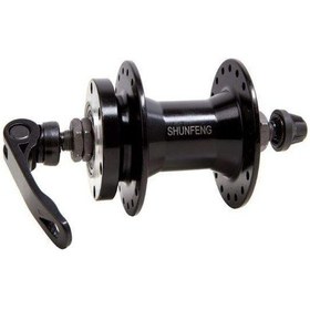 Resim Shufeng 32 Lı Mtb Önhaznegöbek Rulmanlı Alüminyum disk Uyumlu Siyah 