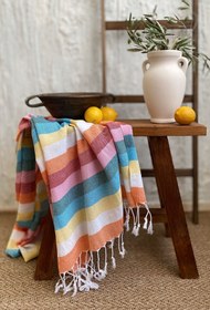 Resim Elart Beach Peştemal Havlu (90x170 cm) Çok Renkli - Çok Renkli 