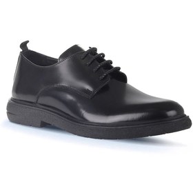 Resim Bueno Shoes Siyah Açma Deri Erkek Klasik Ayakkabı 07ma24094678 