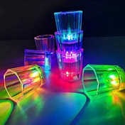 Resim neararsanbizden Renkli Led Parlayan Fiber Optik Glow Işıklı Bardak 1 Adet 