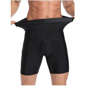 Resim 2'li Set Erkek Korse Atlet Ve Boxer Korse Inceltici Erkek Korse Seti Siyah 